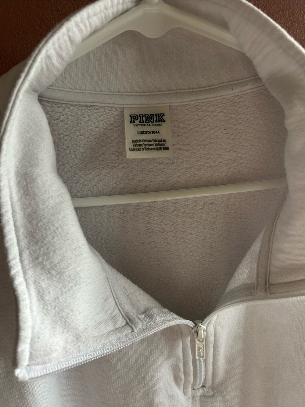 Victoria Secret PINK quarter zip sweatshirt - Picture 2 of 3